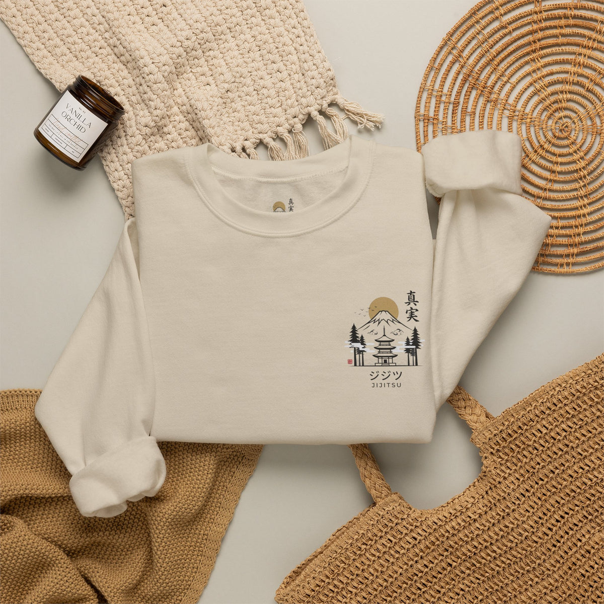 Mount Fuji & Pagoda Sweatshirt